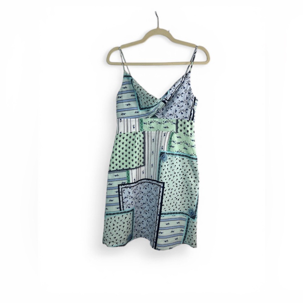LOFT Patchwork Floral Slip Dress Petite 6 Boho Cottagecore Strappy‎ Sundress